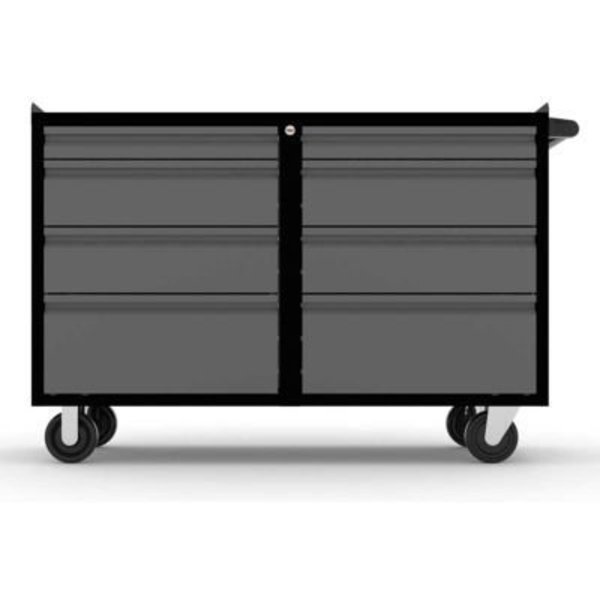Valley Craft Valleycraft® Collectors Edition Garage Workbench Cabinet, 48"W x 21"D x 36"H, Black/Silver F89618BS